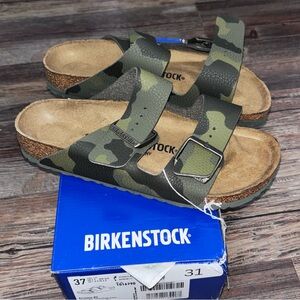 Birkenstock Arizona BS Desert Soil Camo Green Sandals Camouflage M 4 W 6 New